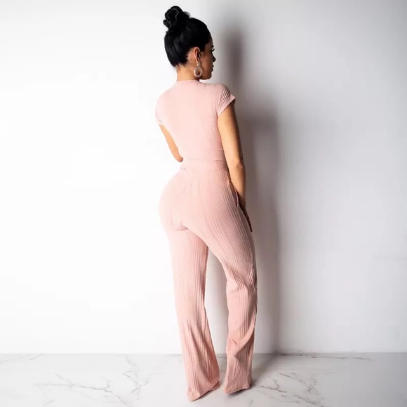 NEW! Cropped Tie Pant Set - Picture 3 of 4